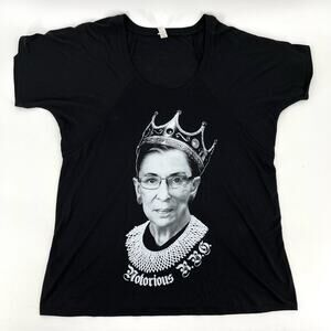 Bella + Canvas soft‎ black Notorious RBG T (2XL)